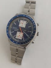 SEIKO 6138-0030 BLUE KAKUME AUTOMATIC CHRONOGRAPH EXCELLENT ORIGINAL UNTOUCHED