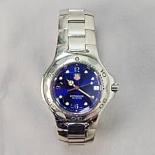 TAG Heuer 38mm Kirium Blue Sunburst Dial WL1116 Mens Stainless Steel Mens Watch