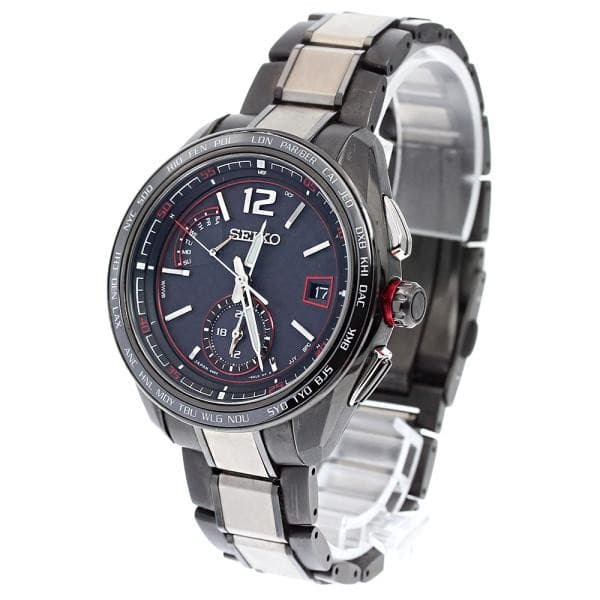 SEIKO BRIGHTZ FLIGHT EXPERT SAGA267/8B63-0AS0 43mm Titanium Black Dial #C679