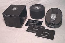 CITIZEN H820-S087091 MEN'S STAINLESS ECO-DRIVE RADIO CONTROLLED SOLAR ALARM