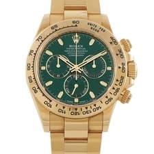 Rolex Daytona John Mayer Green Dial Yellow Gold Watch 116508