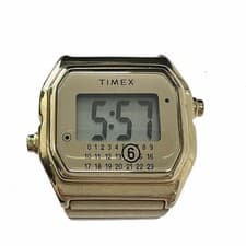 Maison Margiela MM6 × Timex T80 Digital Ring Watch Gold Used From Japan
