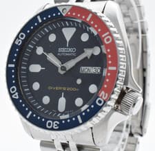 【Near MINT】 Vintage SEIKO 7S26-0020 SKX009 PEPSI Scuba 200m Men's AT Watch JAPAN