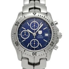 TAG Heuer Link Chronograph CT2110.BA0550 Blue Men's Watch Used