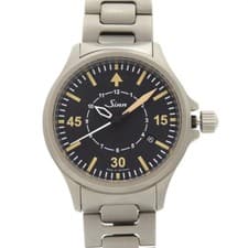 Sinn Authentic 856.B-Uhr.M Instrument Black Silver Ss Automatic *Sad6074