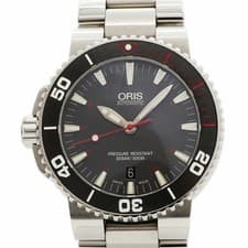 Used Oris Aquis Red Limited Edition 01 733 7653 4183 Men's 2000 gray