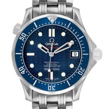 Omega Seamaster Midsize 36 Steel Blue Dial Mens Watch 2222.80.00