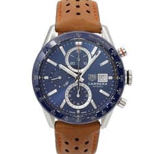 TAG Heuer Carrera Chronograph CBM2112-0 Date Blue Dial Mens 90322886