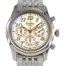 Breitling Navitimer Premier A40035 SS Automatic Watch Steel Used