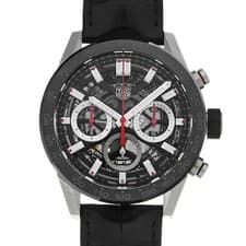 TAG HEUER Carrera Caliber Heuer 02 Chronograph CBG2010.FT6144 Black Men s Watch