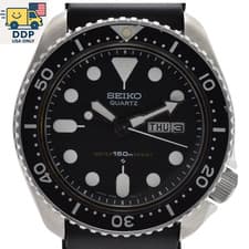 SEIKO 7548-7000 Vintage Diver Black Dial Quartz Men's Watch JAPAN [Near Mint]