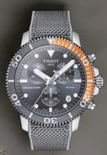 Tissot Seastar 1000 Chronograph Grey Dial  Canvas Strap T120.417.17.081.01