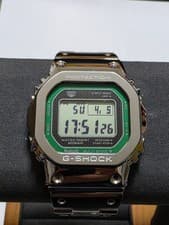 G SHOCK GMW B5000D 3JF Full Metal Watch Silver Green Authentic