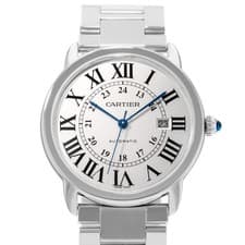 Cartier Ronde Solo de Cartier W6701011 3517 42mm Silver Dial Steel Mens Watch