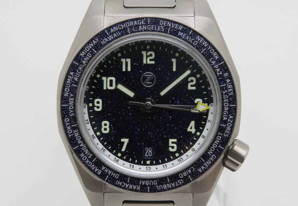 2024 Zelos Thresher Worldtimer Men's 41mm Titanium Automatic Wristwatch w/Box