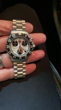 TAG Heuer Professional Chronograph 200M Quartz Steel Black Bezel Men's Watch