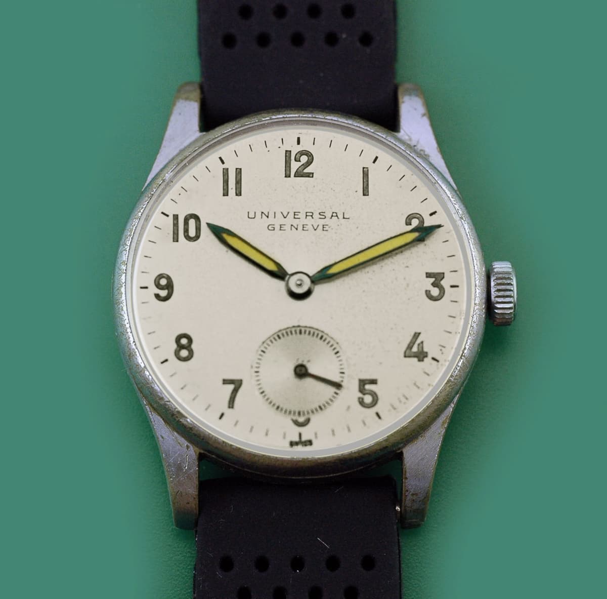 UNIVERSAL GENEVE WWII Military Type 100% ORIGINAL Collectors Dream 30MM Watch