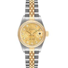 Rolex Datejust Steel Yellow Gold Anniversary Diamond Dial Ladies Watch 79173