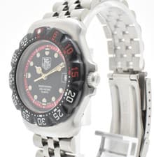 TAG HEUER Formula 1 WA1214 Quartz Black Red Dial Vintage Quartz Men's Watch