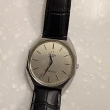 Vintage Omega Constellation Quartz Watch Leather Strap Official