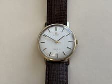 omega geneve 9ct gold mens watch