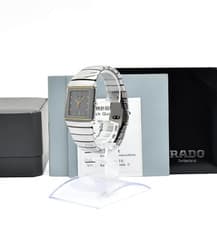 RADO Diastar Jubilee 152.0332.3 Diamond Silver Ceramic Quartz  Men's Watch