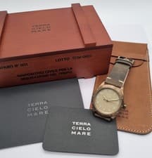 Earth Sky Sea sparviero Bronze 1 1/2in Automatic Full Set! New! Rare Model