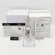 CITIZEN Watch EXCEED ES9474-67W Eco-Drive White Pearl Working w/Box, Warranty