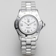 Tag Heuer Professional 2000 Exclusive Quartz White Silver Women Watch Date 28 mm
