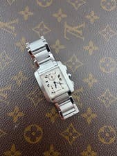 Cartier Tank Française Chronoflex Caliber 212P Stainless Steel Swiss Made