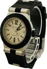 Bvlgari Aluminium AL32TA Silver Dial 32mm Quartz Unisex Watch Excellent A6416