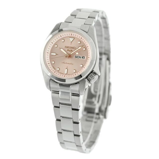 Seiko 5 Sports SRRA003 Women’s Pink Dial Stainless Steel Watch
