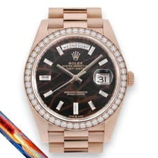 Rolex DayDate 40 Bezel Diamond 8P Baguette 228345RBR
