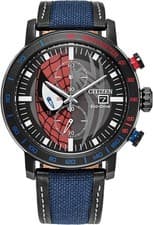 Citizen Men's Eco-Drive Spider-Man Double Vision, Black IP Stainless CA0855-47W