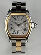 Cartier Roadster 18k/Steel Ladies W62026Y4 Ladies Watch w Box US Seller