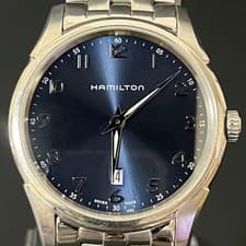 Hamilton Jazzmaster H385111 Swiss Made Navy Blue Discontinued Used From Japan