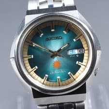 [EXC+5] Vintage SEIKO Advan 6106-7570 Turquoise Sunburst Men's AT Watch JP U985