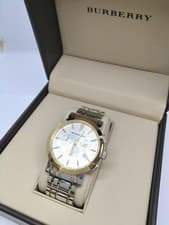 BURBERRY BU1374 Quartz Watch Chronograph Authentic From Japan