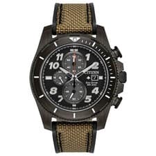 Citizen CA0727-04E Men's Promaster Tough Black & Brown Strap Watch