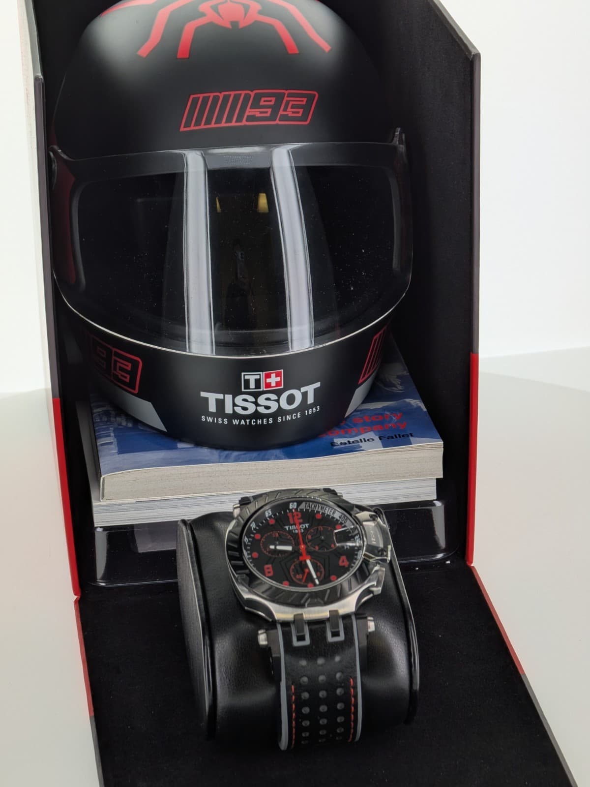Tissot T-Race Marc Marquez 93 Limited Chronograph Watch T115417 Helmet Box