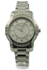 Bulova Diamonds 96R137 Women's White Dial Round Analog Stainless Steel Watch