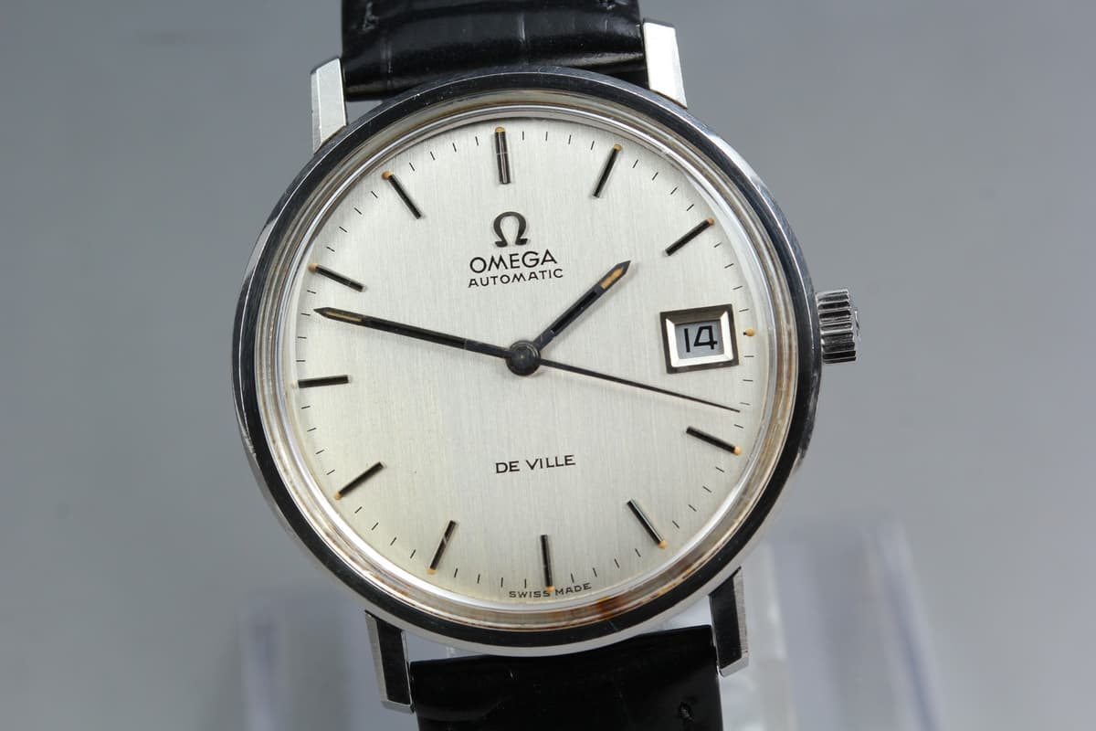 2025 Serviced *N MINT* OMEGA De Ville Cal.1002 Silver Automaitc Mens Watch JAPAN