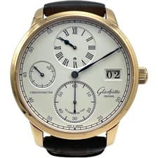 Glashutte Original Seneta Chronometer Regulator 1-58-04-05-50 Ivory 18K #OK164