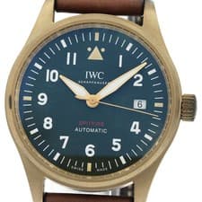IWC SCHAFFHAUSEN Spitfire IW326802 Date green Dial Automatic Men's Watch_953683