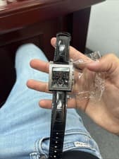 Techno Master Watch For Men Leather Strap Factory Diamond Natural As Is Beutiful