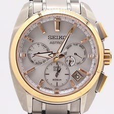 Seiko Astron GPS Solar Day-Date 5X53-0AV0 White Dial Men's Watch w/Box