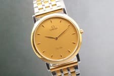 [Near MINT] Vintage OMEGA De Ville Cal.1478 Gold Men's Quartz Watch From JAPAN