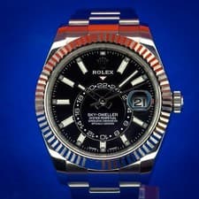 Rolex Sky Dweller 326934 42mm Black Dial Stainless Complete Set Box & Papers