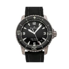 Blancpain Fifty Fathoms Titanium Auto 45mm Black Dial Watch 5015-12B30-B52A