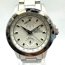 Orient World Time Back Skeleton Automatic 39mm Stainless Steel Used From Japan